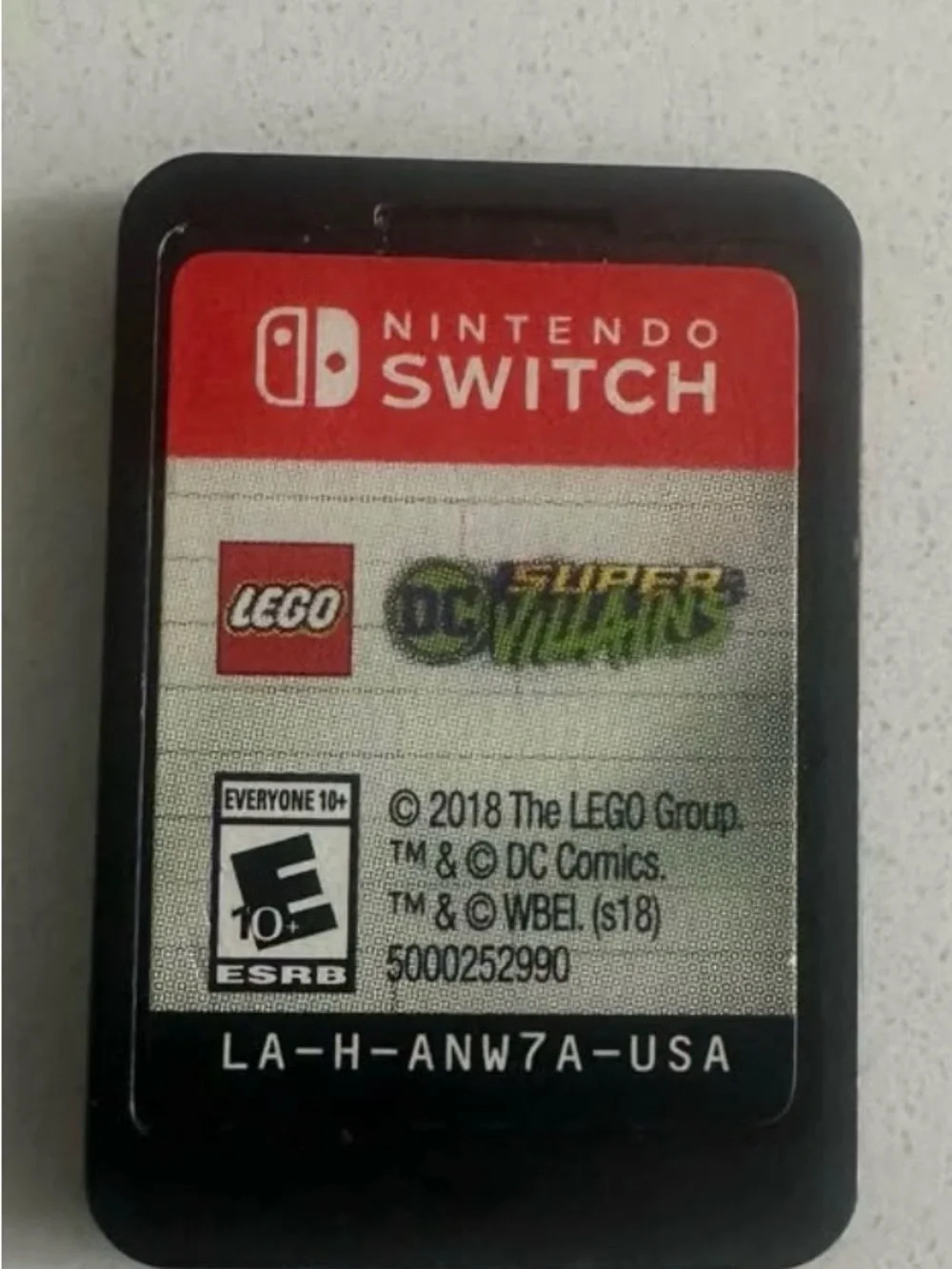 Nintendo Switch LEGO DC Super-Villains Game Card - Black & Red